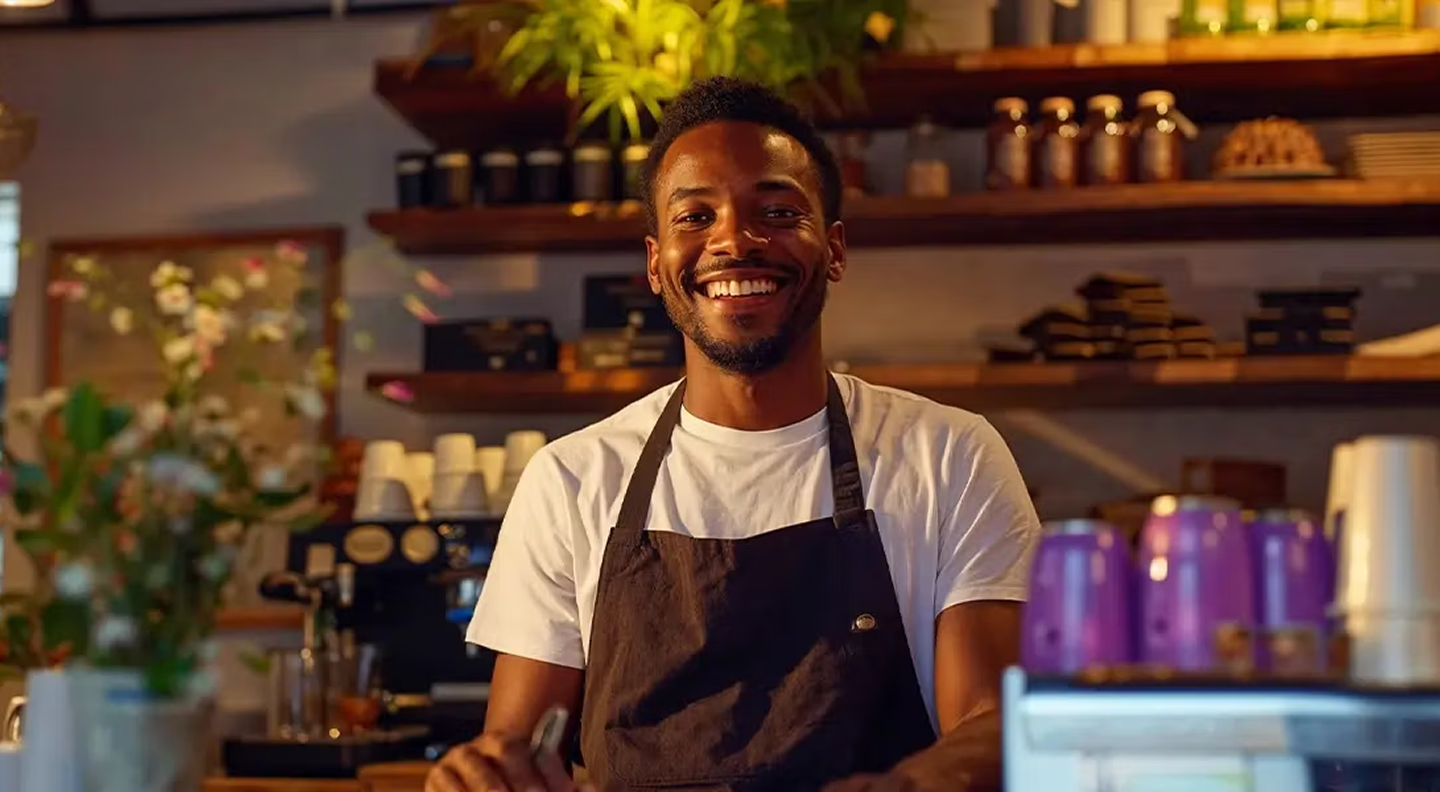 Empresário sorridente